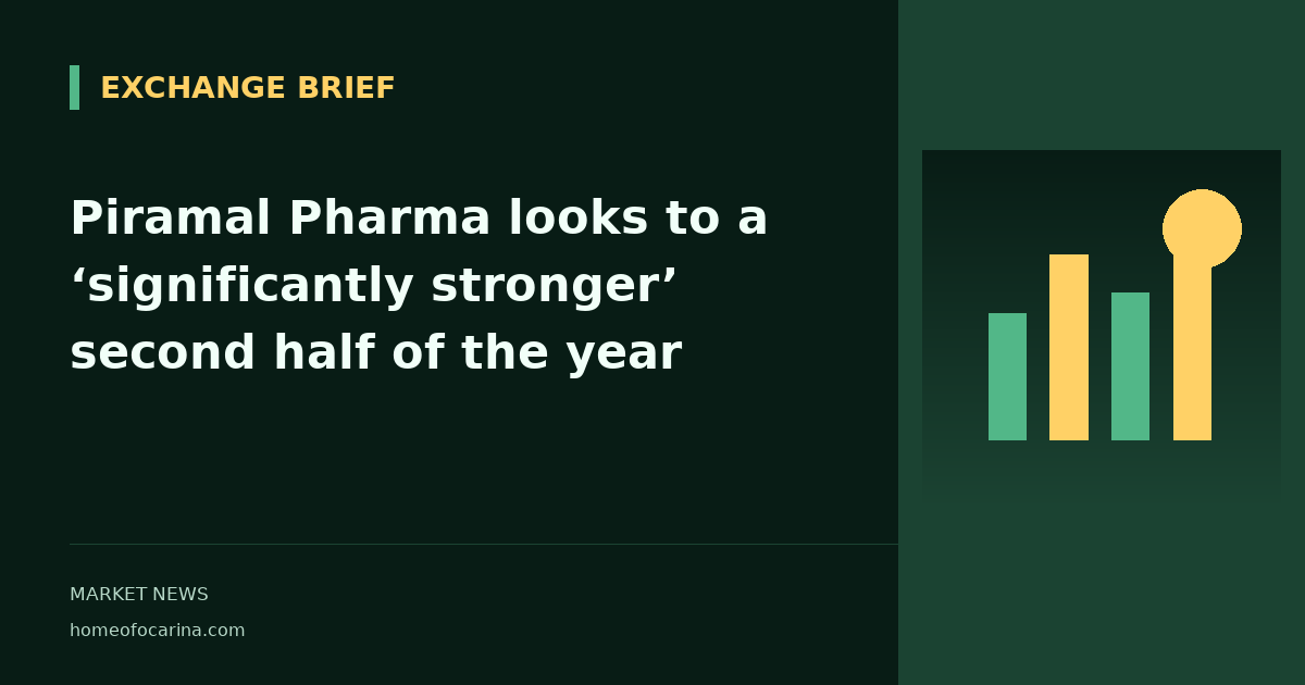 Piramal Pharma looks to a ‘significantly stronger’ second half of the year